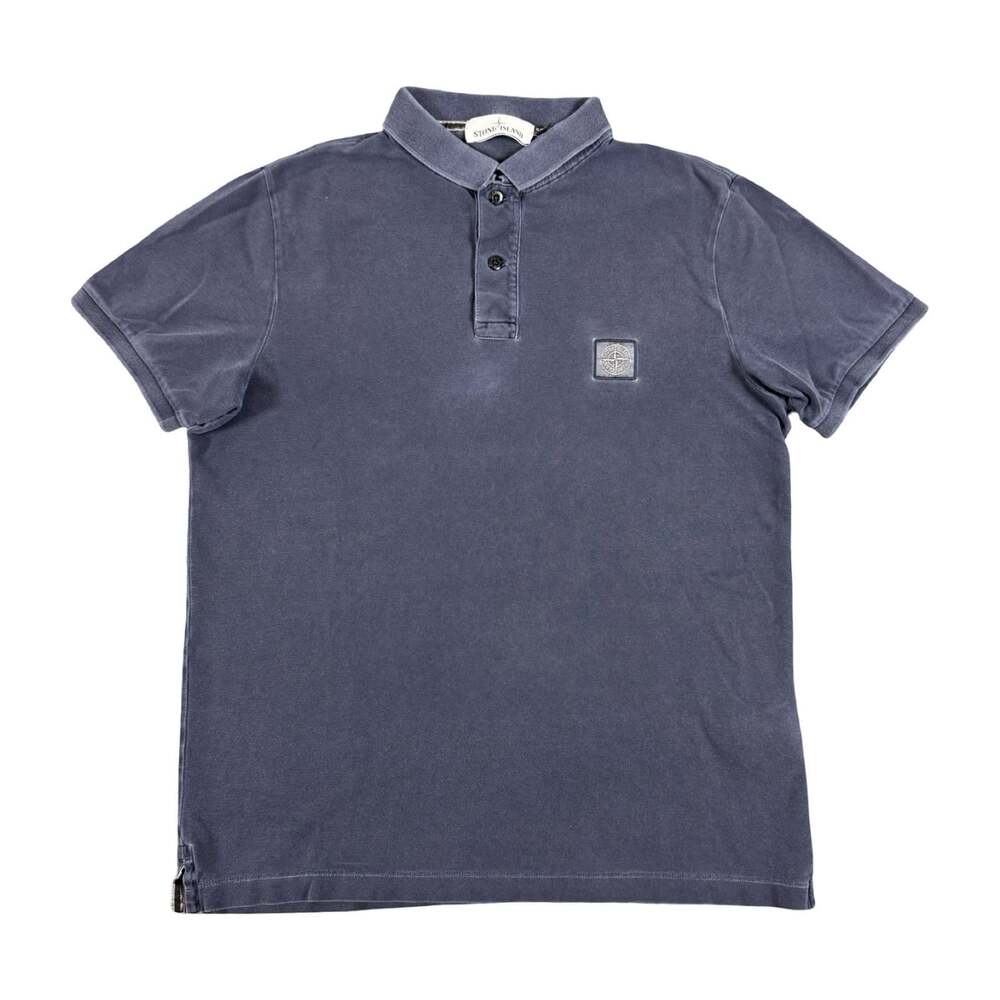 Stone Island Embroidered Patch Polo Short Sleeve Shirt Size XL